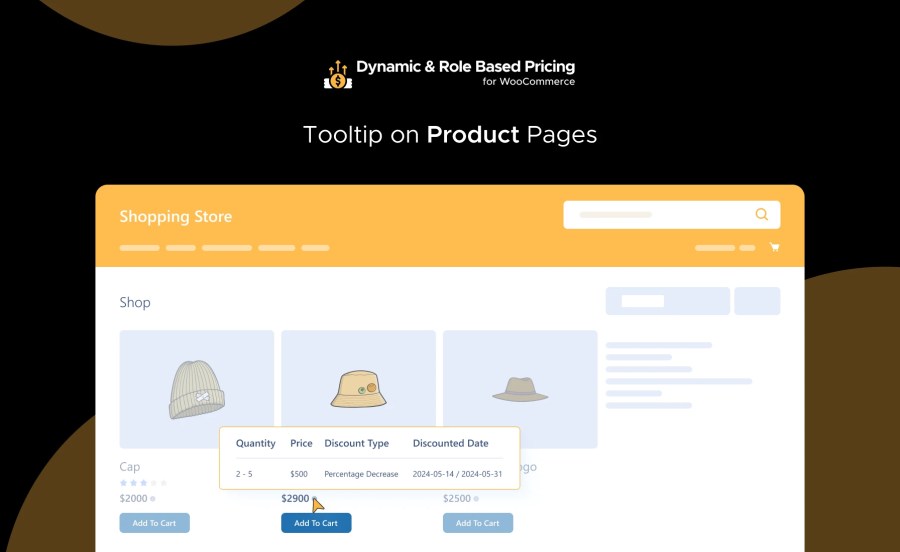 Tooltip on Product Pages Feature