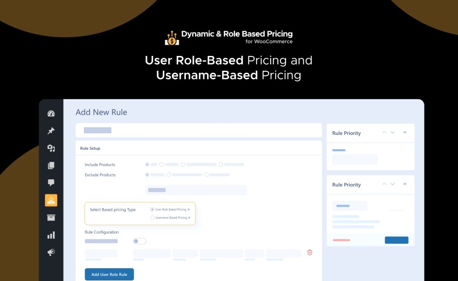 User Role Based Pricing and Username Based Pricing Feature