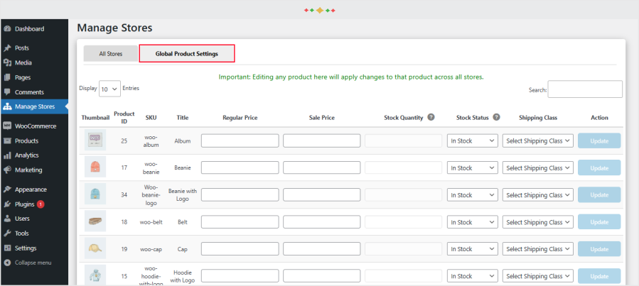 woocommerce multi store manager plugin