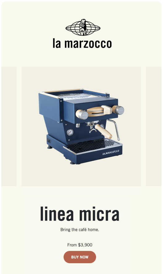 Made with Woo: The Ecommerce website for Italian espresso maker La Marzocco