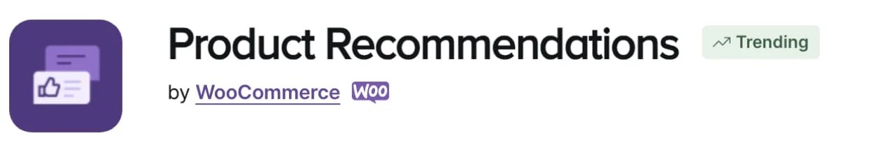 Product Recommendations extension for WooCommerce by WooCommerce.