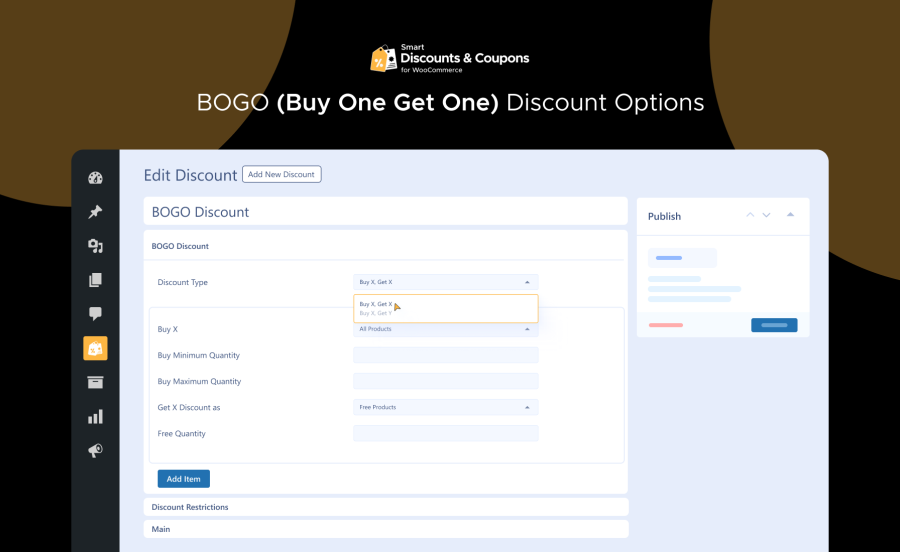 BOGO (Buy One Get One) Discount Options