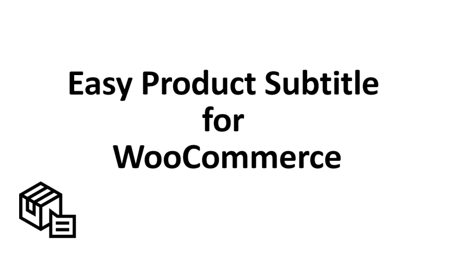 Easy Product Subtitle for WooCommerce