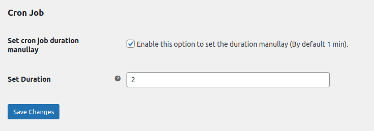 Set Up Cron-Job Duration, representing the scheduling of automated tasks at specified intervals.