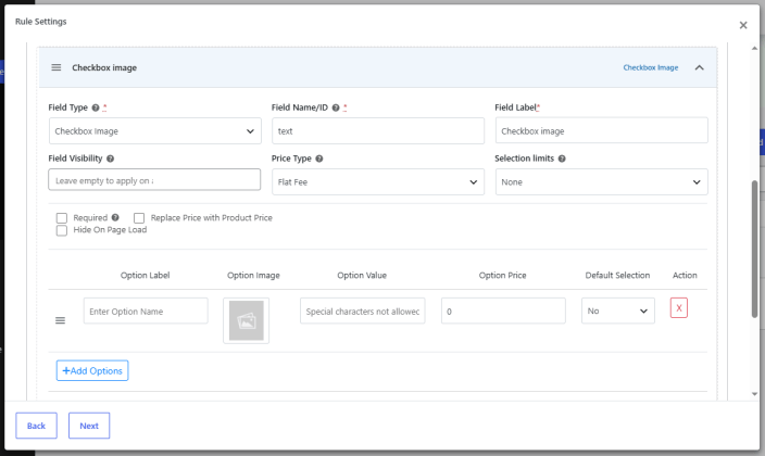 Checkbox Image and Checkbox Color