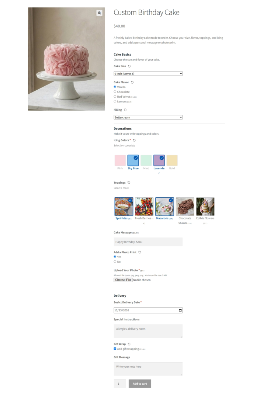 Create Product Add-Ons and Custom Fields Using Rules