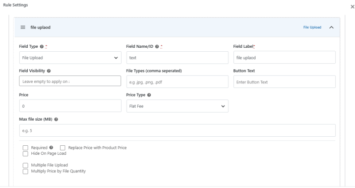 File Upload Field