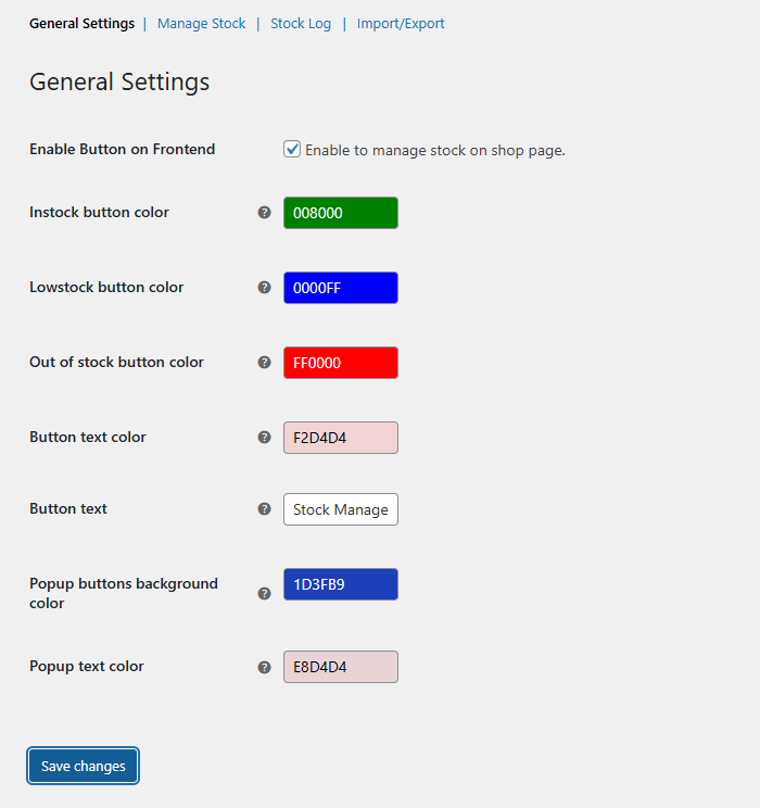 General Settings