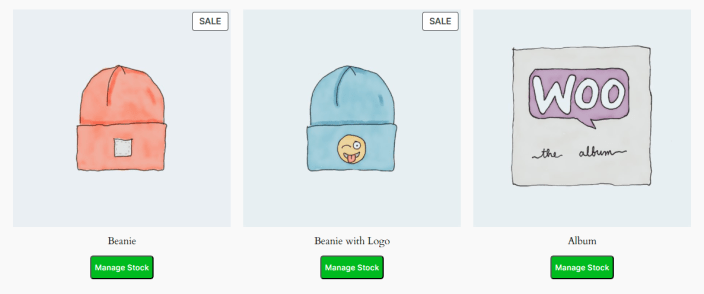 Manage Stock From Frontend