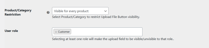 Product-Category Restriction