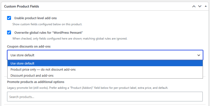 Product-Level Custom Fields