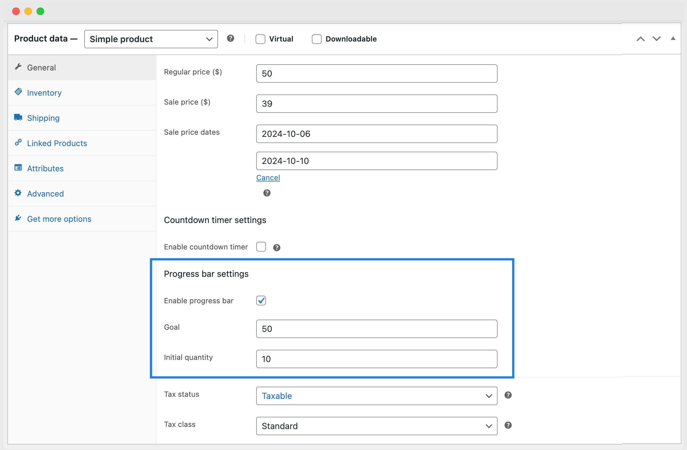 Free Product Sale Countdown Timer for WooCommerce