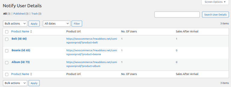 Track Notify Me Requests and Sales