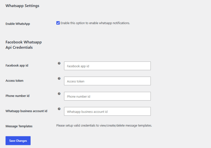 WhatsApp Settings