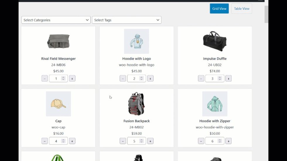 Drag and Drop Sorting Products WooCommerce