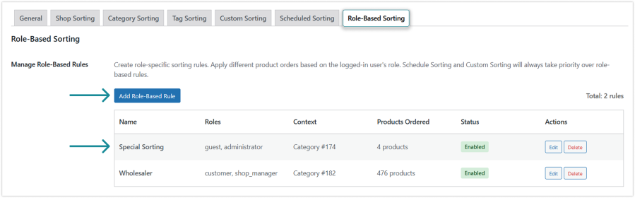 Role-Based Product Sorting for WooCommerce