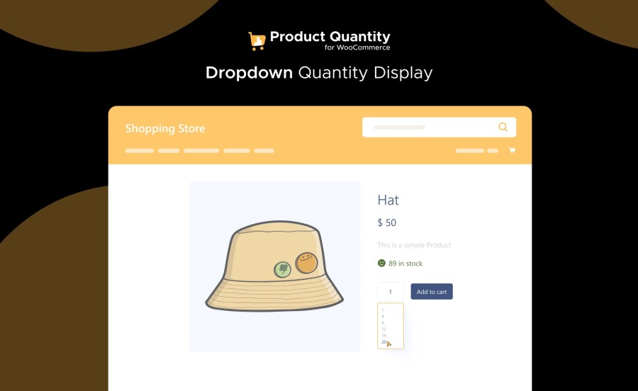 Multiple Product Quantity Display Dropdown Types Feature