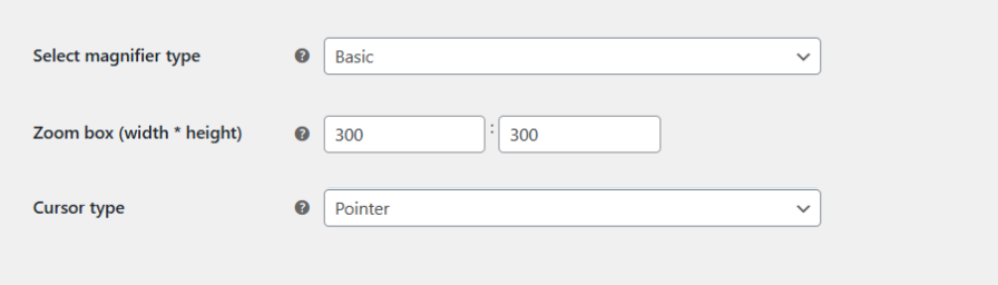 Configure Zoom Box Size – Width and Height