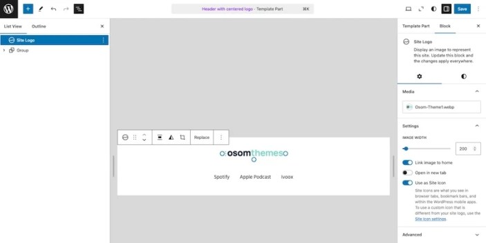 Dakota Logo Settings