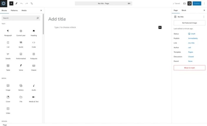 Dakota Next Blocks Site Editor