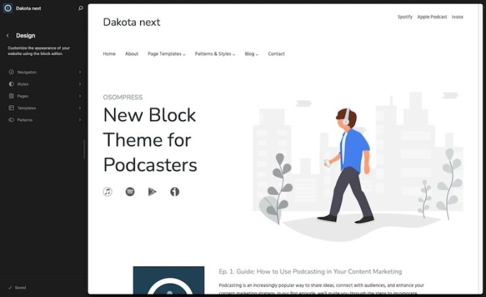 Dakota Next Site Editor