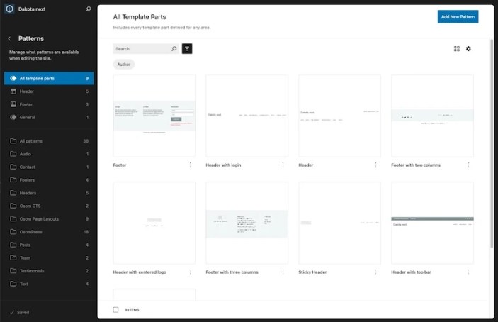 Dakota Next Template Parts