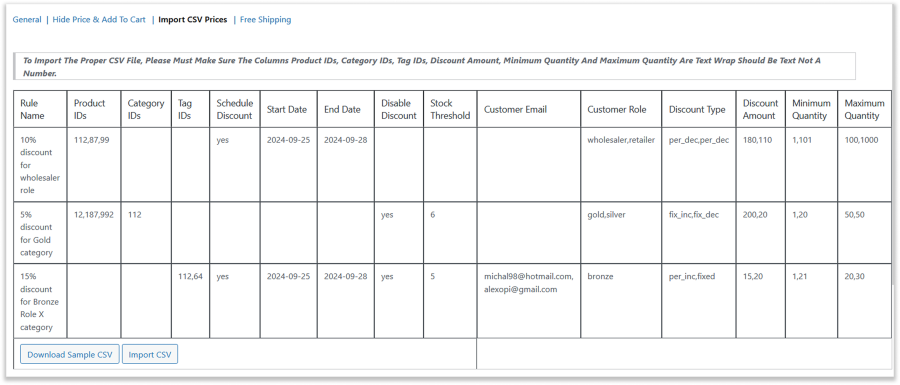 Import Export Prices for WooCommerce Role Based Pricing for WooCommerce