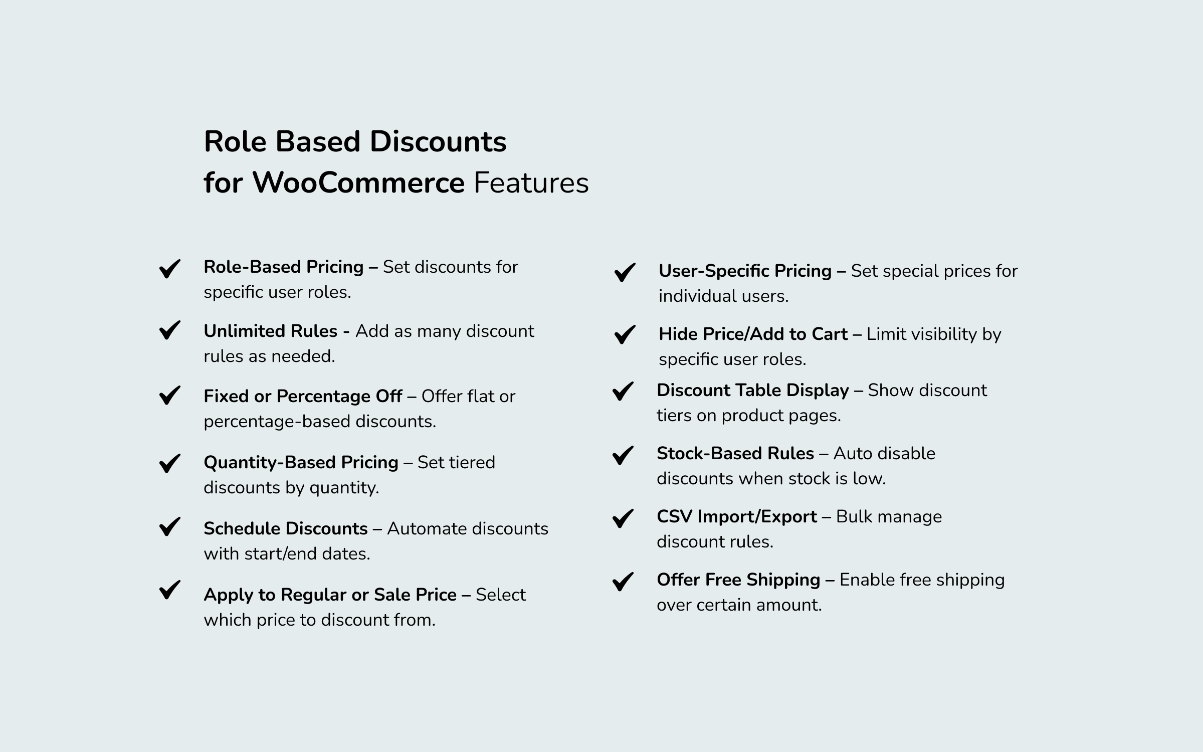 Role Based Discounts - WooCommerce Marketplace