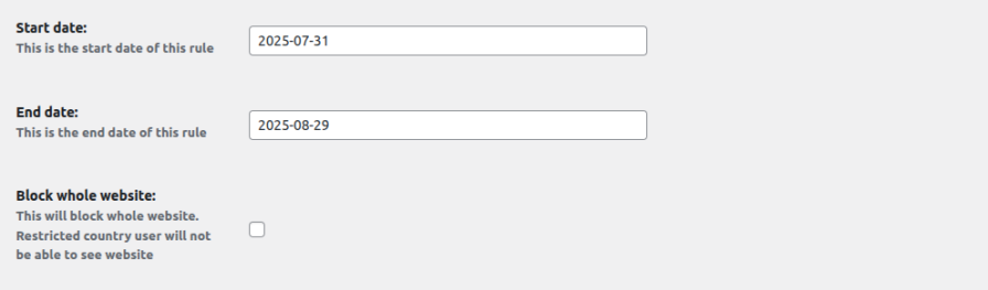 Schedule GEO IP Rules