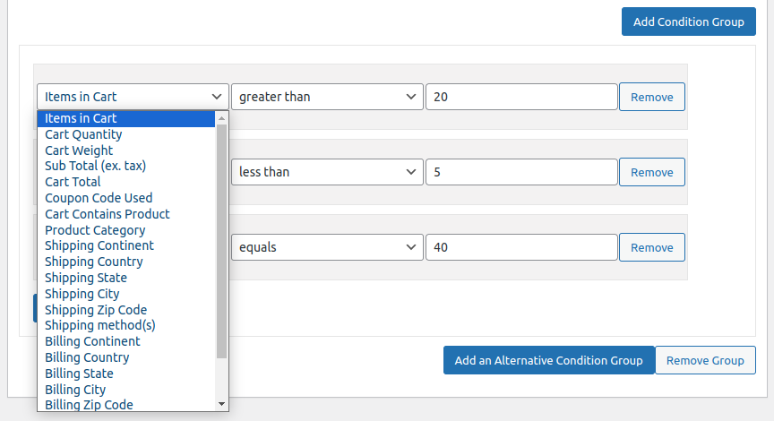WooCommerce Conditional Payment Methods - Documentation