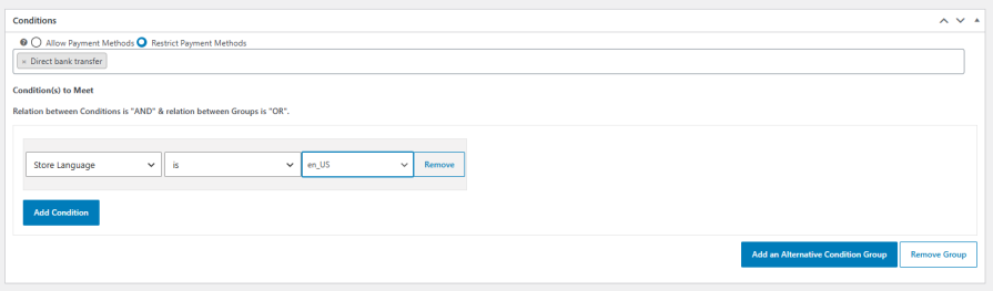 Store Language-Based Restrictions
