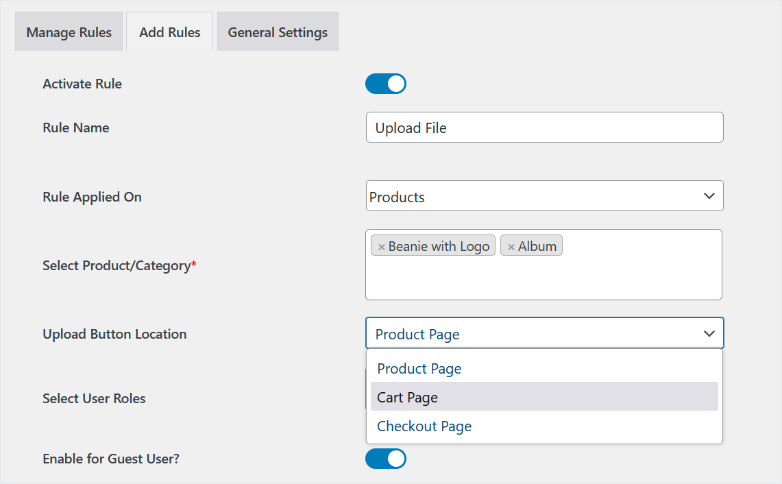 Upload Files & Product Attachments Documentation - WooCommerce