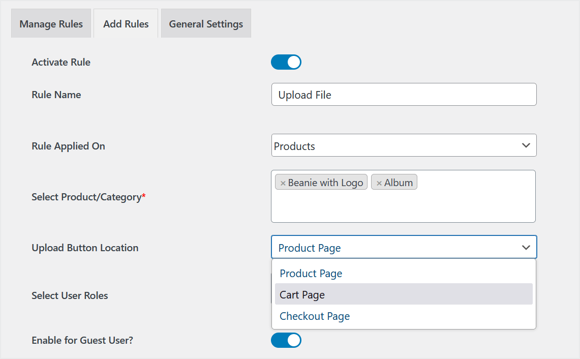 Upload Files & Product Attachments Documentation - WooCommerce