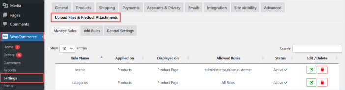 woocommerce upload files and product attachment plugin