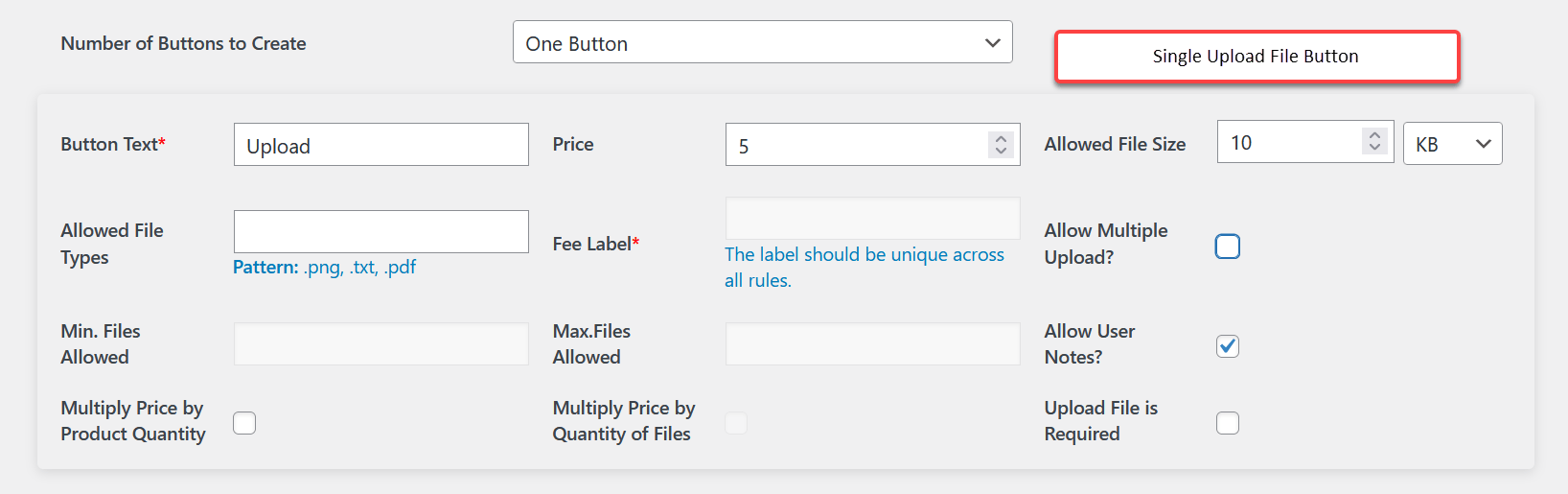 Mutiple Upload Button Upload Files & Product Attachments Documentation - WooCommerce
