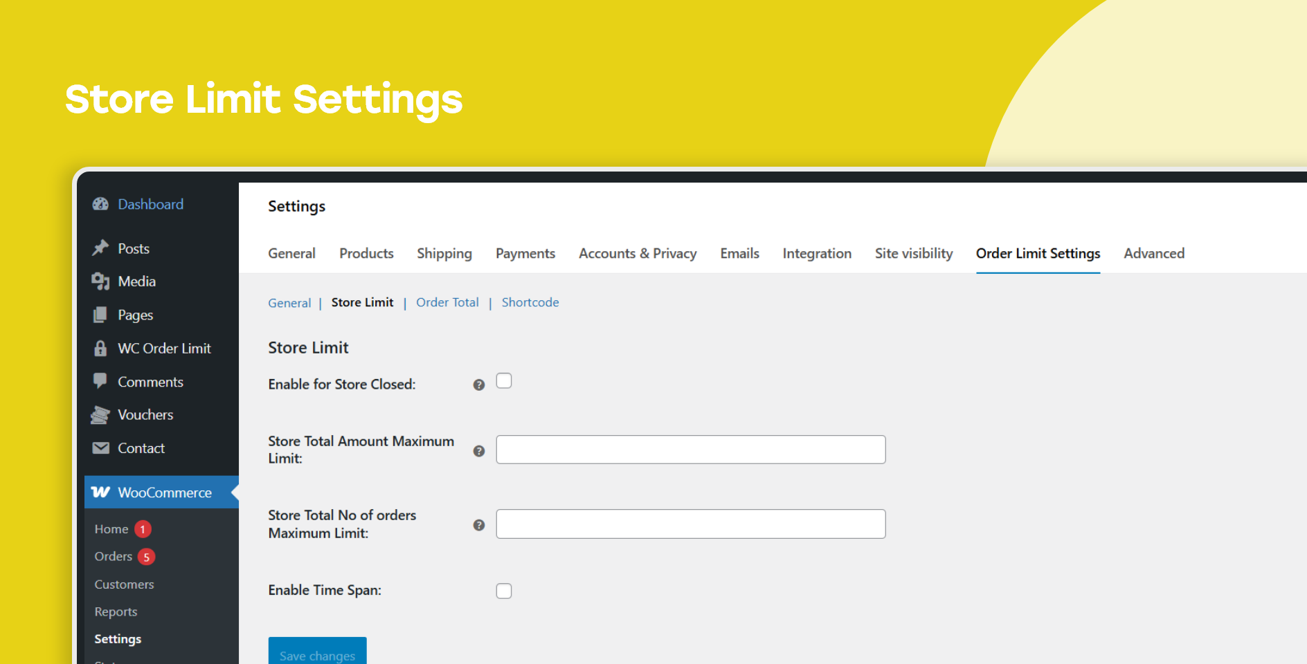 Order Limit for WooCommerce