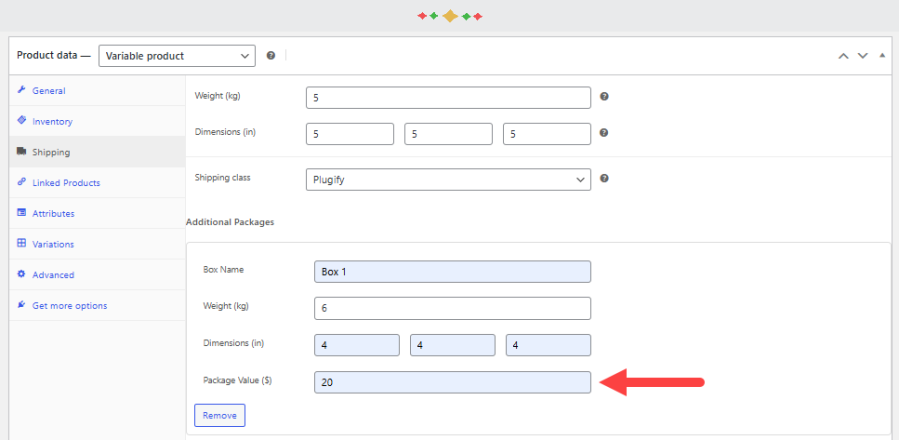 woocommerce multiple shipping boxes per product plugin