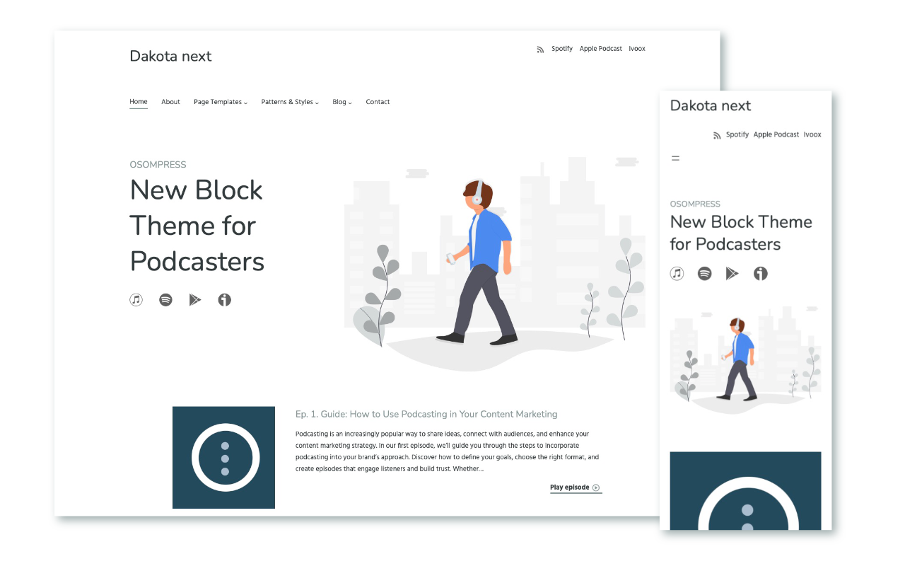 Accueil Dakota Next vue adaptable