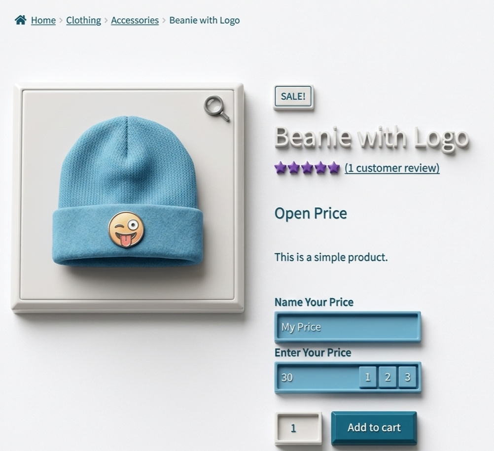 Open Price Button Open Price - WooCommerce Marketplace