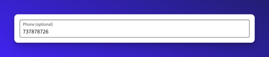 Automatic Country Code Addition