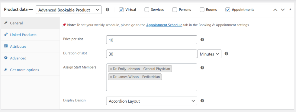 Appointment Schedule