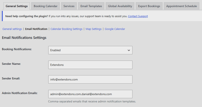 Email Notifications