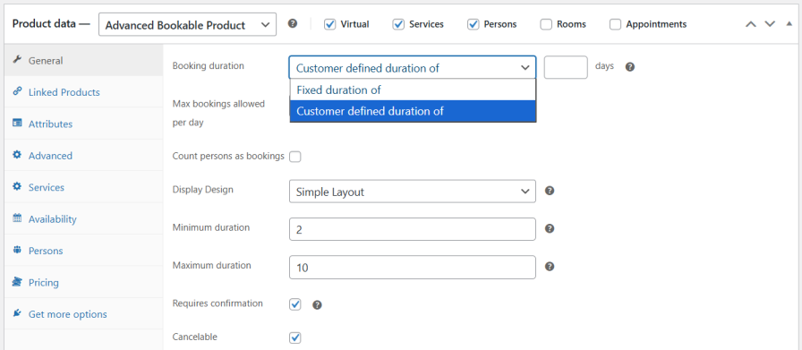 Flexible Booking Options in Advance Booking