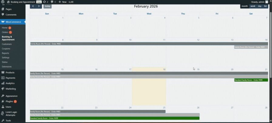 Manage Bookings with an Interactive Calendar