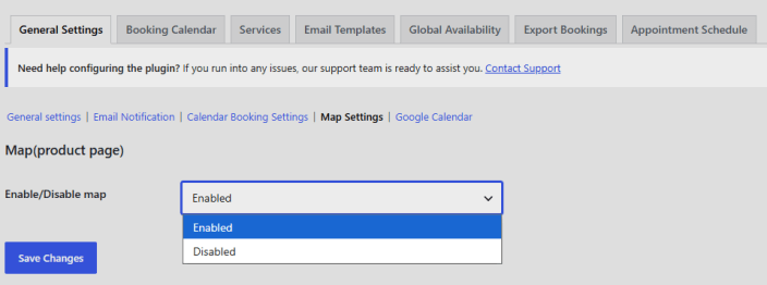 Map Settings