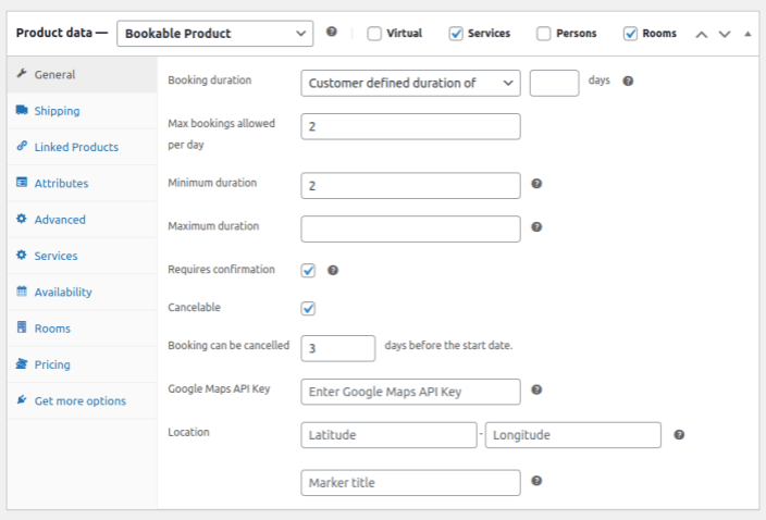 Product Level Settings