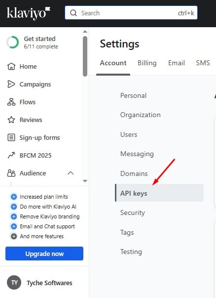 Integration with Klaviyo 2