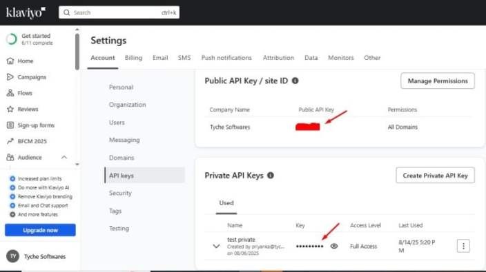 Integration with Klaviyo 3