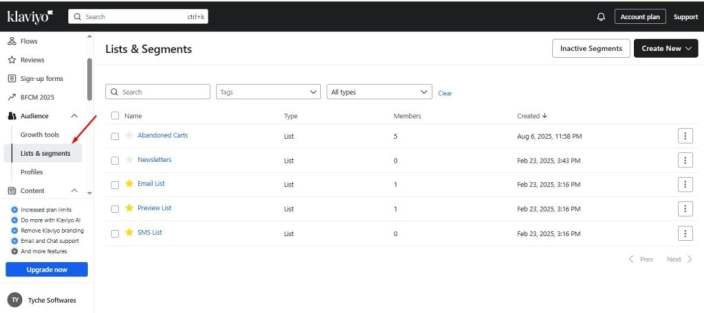 Integration with Klaviyo 4
