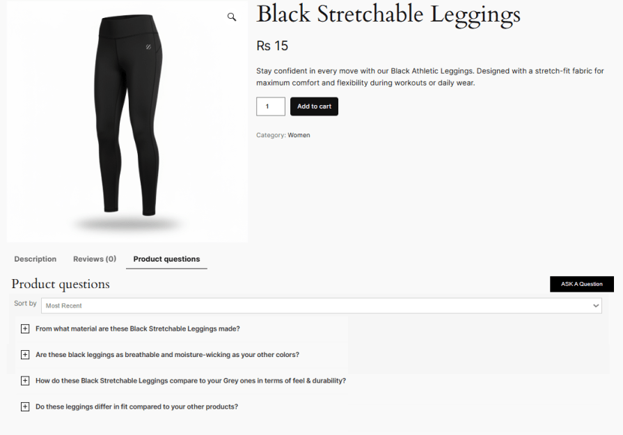 Display FAQs on Your Product Page